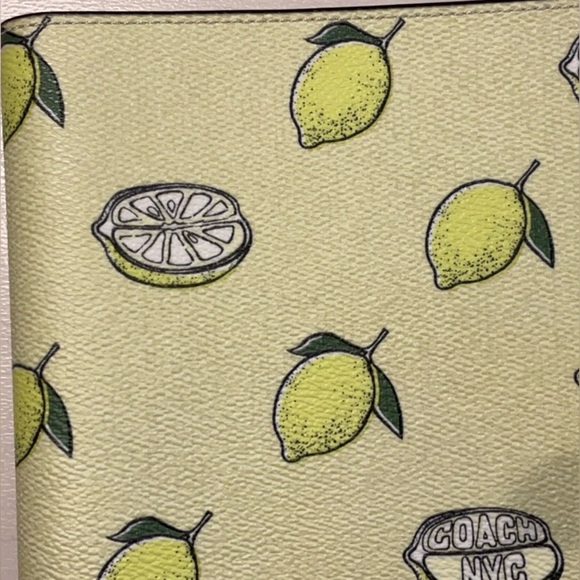 Coach Lemon Pattern Notebook - Picture 2 of 4